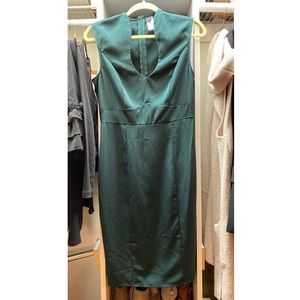 Emerald green Windsor midi dress